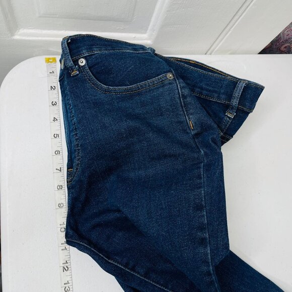 Everlane Women's High Rise Skinny Jeans‎ Size 28 Dark Wash Stretch - Picture 8 of 10